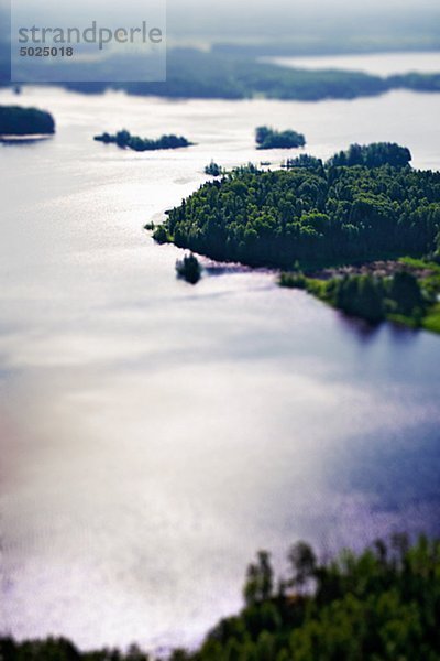 Blick auf Fluss und island