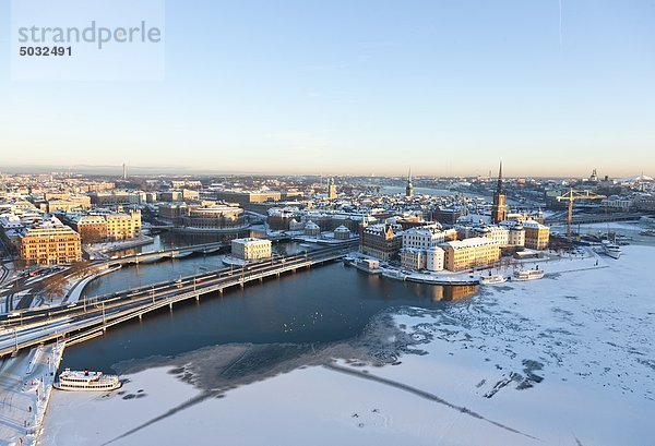 Ansicht der Großstadt im winter