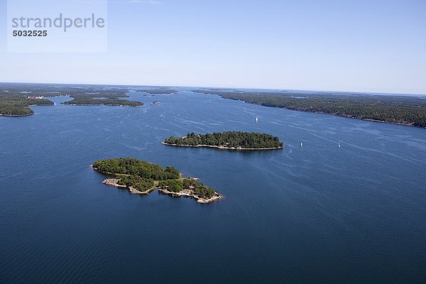 Luftbild von kleinen Inseln