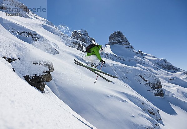 Skifahrer Skisport Hang