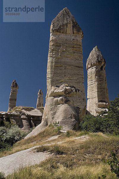 Türkei  Kappadokien  Goreme  Ansicht der Felsformation