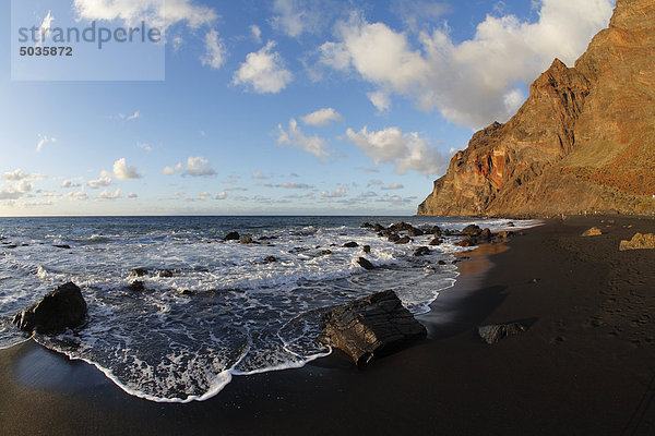 Spanien  Kanarische Inseln  La Gomera  Valle Gran Rey  Playa del Ingles  Blick aufs Meer