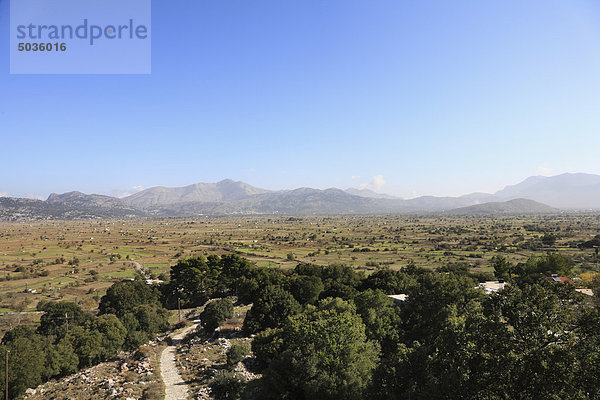 Griechenland  Kreta  Lasithi Plateau  Ansicht der Landschaft