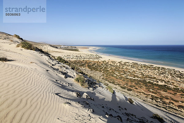 Spanien  Kanarische Inseln  Fuerteventura  Jandia  Blick auf die Düne im risco del paso