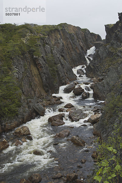 Wasserfall des Brador West River  Labrador  Kanada
