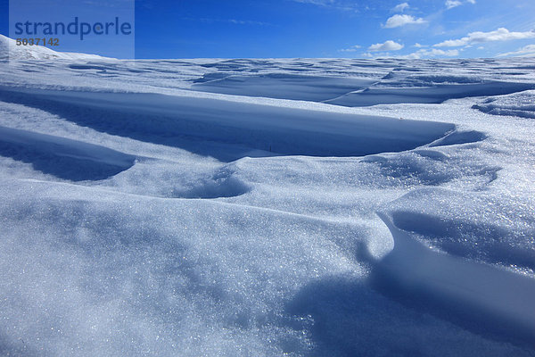 Schnee Formationen entlang der Dempster Highway  Yukon  Kanada