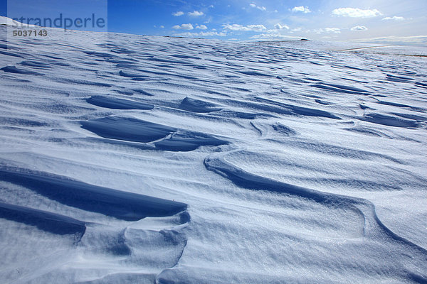 Landschaft Schnee Formationen entlang der Dempster Highway  Yukon  Kanada