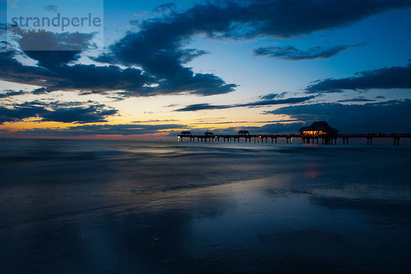 Seaside Pier am Sonnenuntergang  Clearwater  Florida