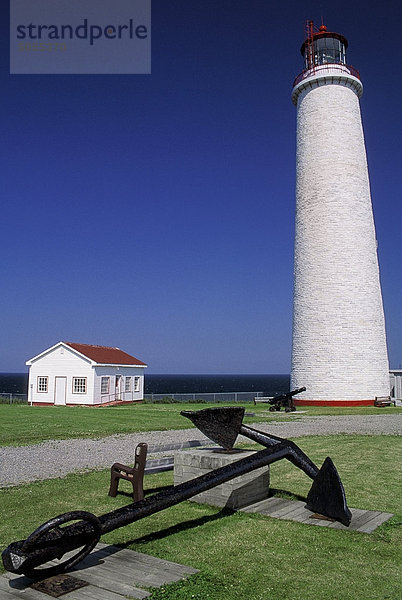 Leuchtturm am Cap Des Rosiers  Gaspesie  Québec  Kanada