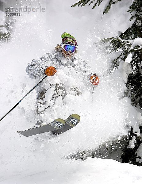 Skifahrer  Whistler  BC  Kanada