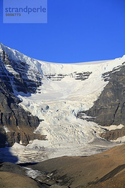 Kuppel Gletscher verschütten aus den kanadischen Rocky Mountains Columbia-Eisfeld  Jasper-Nationalpark