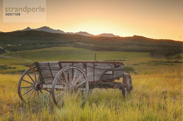 Wagon Waterton-Lakes-Nationalpark  Alberta  Kanada