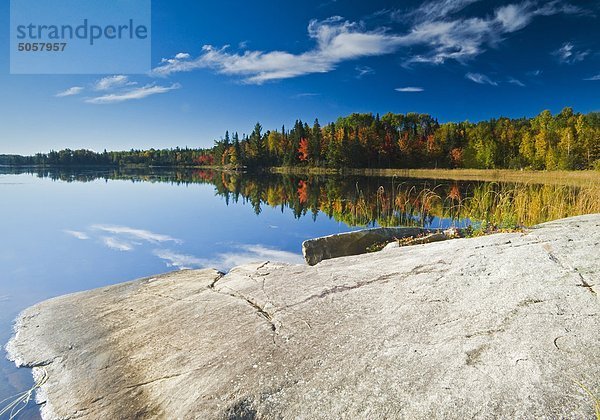 Herbst  Bunny Lake in der Nähe von Sioux Narrows  Nordwesten Ontarios  Kanada