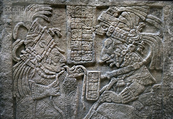 UK  England  London  British Museum  alte mexikanische Schnitzereien auf Rock