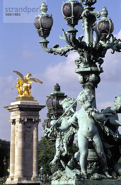 Frankreich  Paris. Pont Alexandre III  detail