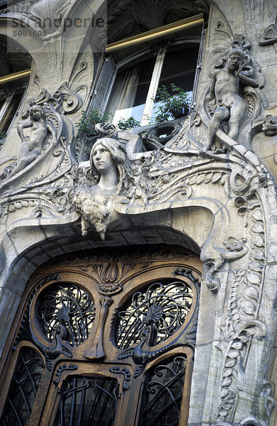 Dekoration Stil Freiheit auf Palast Europa  Frankreich  Paris  VII Arrondissement  Rue Rapp-29
