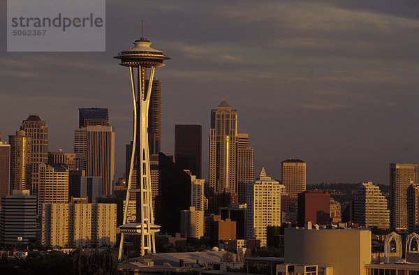 USA  Washington  Seattle  skyline