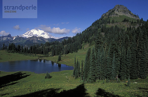 USA  US-Bundesstaat Washington. Mount Rainier  Tipsoo Lake