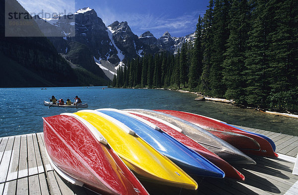 Kanada  Rocky Mountains  Banff-Nationalpark  Alberta Lake Louise - Lake Moraine