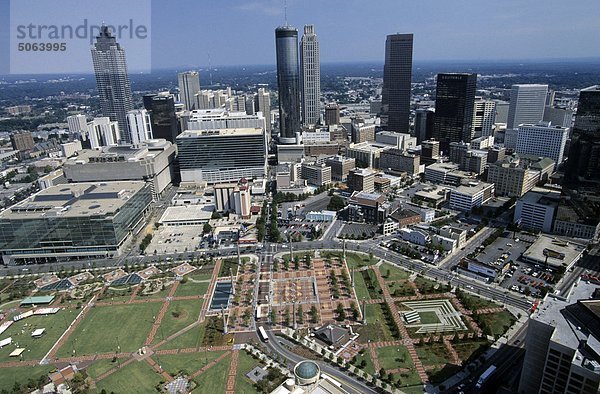 USa  Georgia  Atlanta Skyline aus der Luft