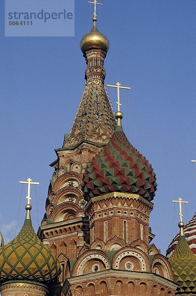 Russland  Moskau Red Square St.Basil Kathedrale