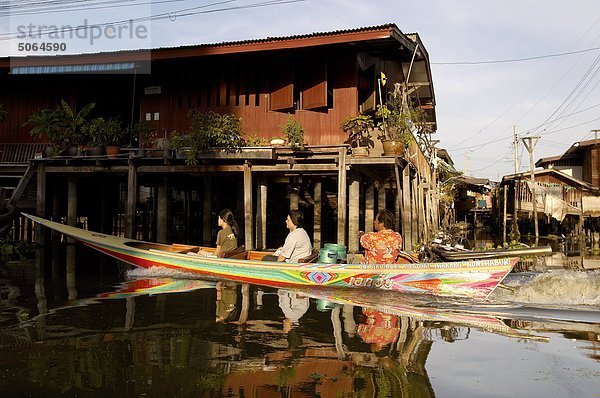 Thailand  Bangkok  Boot auf die Klongs zu beschleunigen