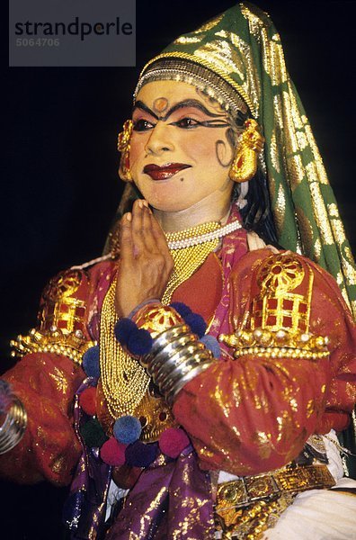 Indien  Cochin  Kathakali Tänzerin