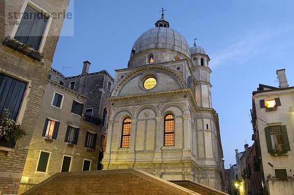 Kirche Venetien Abenddämmerung Italien