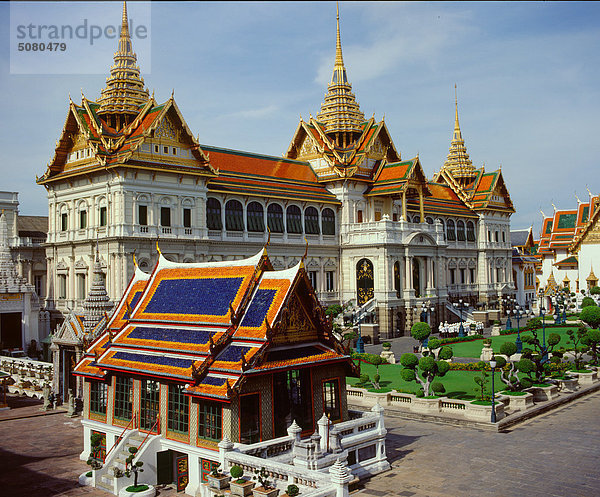 Ansicht der Chakri Mahaprasat  Königspalast  Bangkok  Thailand