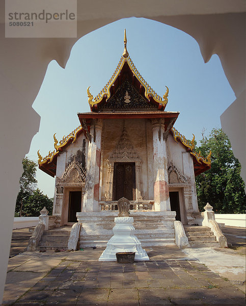 Wat Salapoon  einem typischen Jahrhundert hölzernen Tempel  Ayutthaya  Thailand.