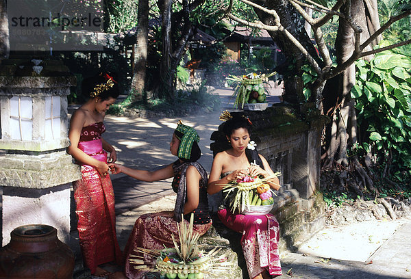 Festival-Angebote für die Götter. Bali  Indonesien.