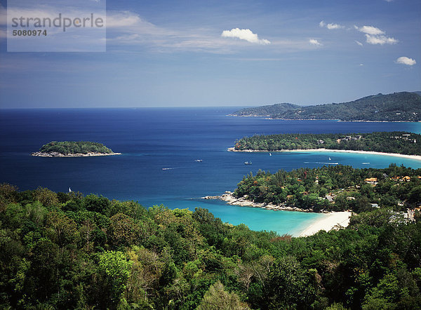 Blick auf die Küste  Phuket  Thailand