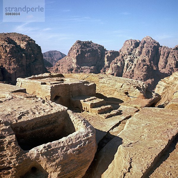 Altar  Petra der Nabatäer. Jordanien