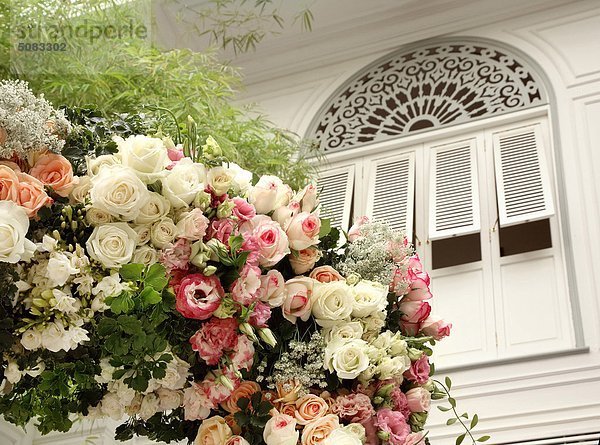 Blumendekoration im Oriental Hotel in Bangkok  Thailand