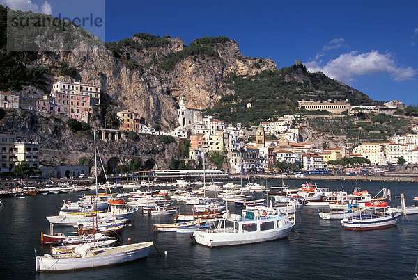 Hafen Amalfi Kampanien Italien