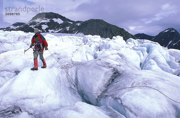 Norwegen  Jostedalsbreen-Nationalpark. Gletscher gehen auf Flatbreen Gletscher
