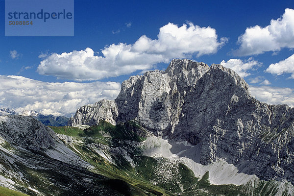 Lombardei  Presolana Peak  Valzurio Ridge und Valzurio vom Omini-Pass