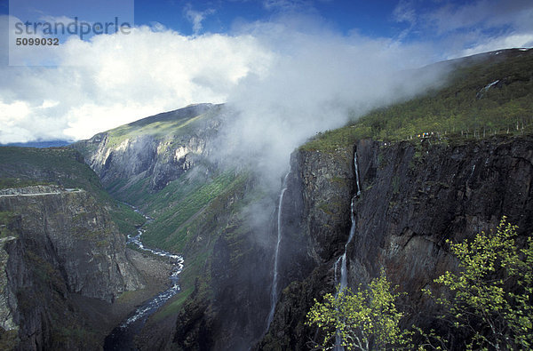 Norwegen  Hardangervidda Nationalpark  die Wasserfälle