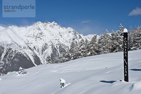 Italien  Lombardei  Naturpark Adamello  unterzeichnen.