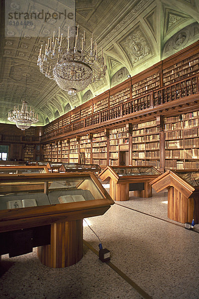 Italien  Lombardei  Mailand  die Bibliothek der Pinacoteca Brera