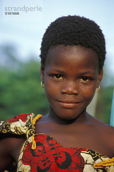 Côte d ' Ivoire  ivorischer Mädchen