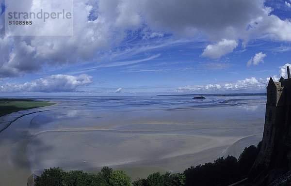 Frankreich  Normandie  Mont Saint Michel  mittelalterliche Abtei.