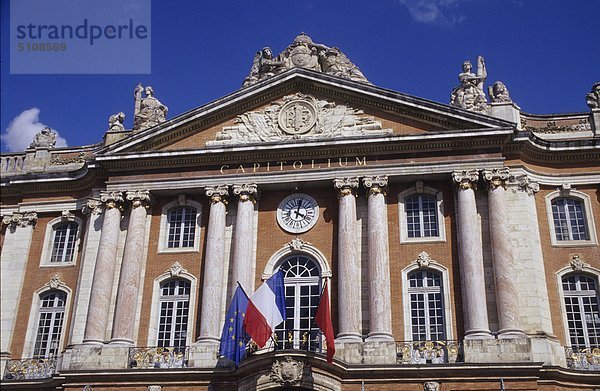 Haute Garonne  Toulouse  Frankreich  Midi-Pyreneen  Capitolium Fassade.