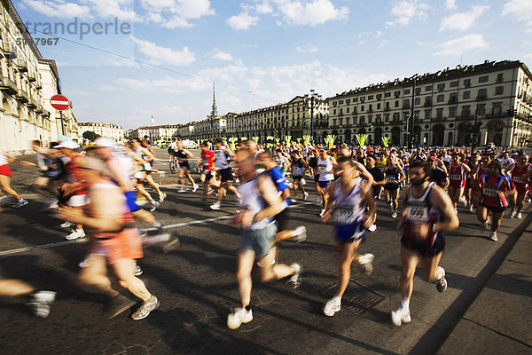 Marathonlauf Marathon Marathons Italien Piemont Turin