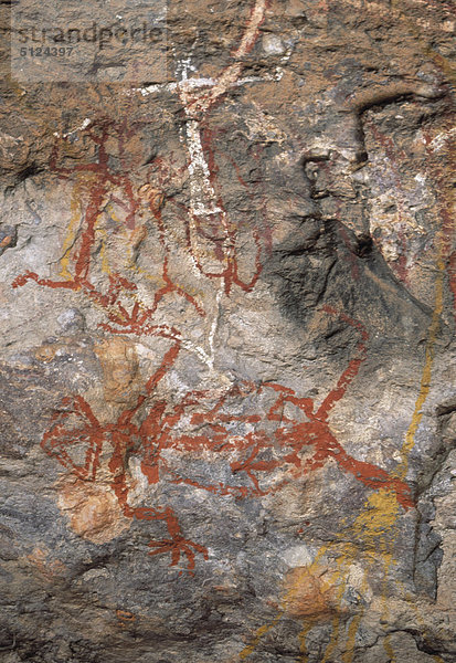 Australia  Northern Territory  Kakadu National Park Anbangbang Shelter  Aborigines Felsenmalerei