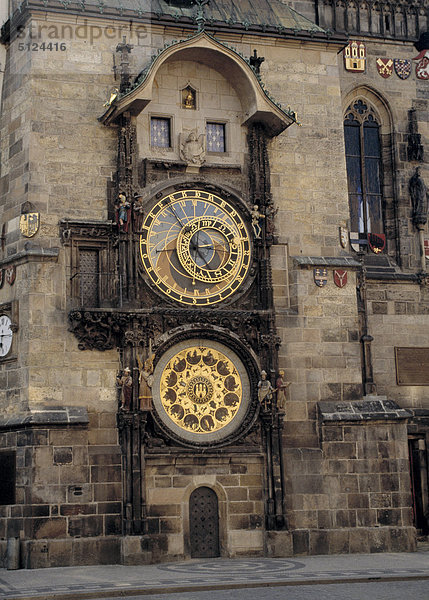 Europa  Czech Republic  Prag  Altstadt  astronomische Uhr