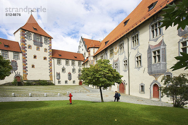 Deutschland  Füssen  die wichtigsten Hof Hochschloss  15