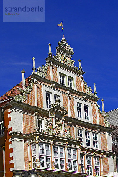 Deutschland  Niedersachsen  Hameln  Stadt-Zentrum-Gebäude-Fassade