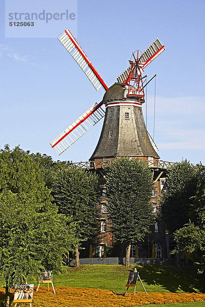 Deutschland  Bremen  Windmühle