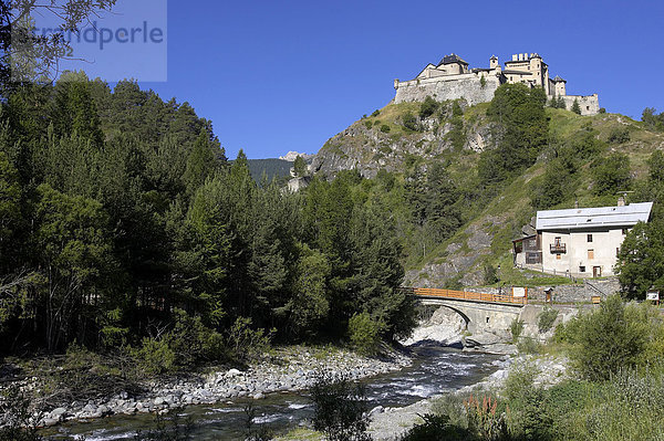 Frankreich  Hautes Alpes  regionalen Park von Queyras  das Schloss